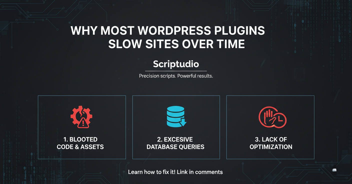 Why most WordPress plugins slow sites over time