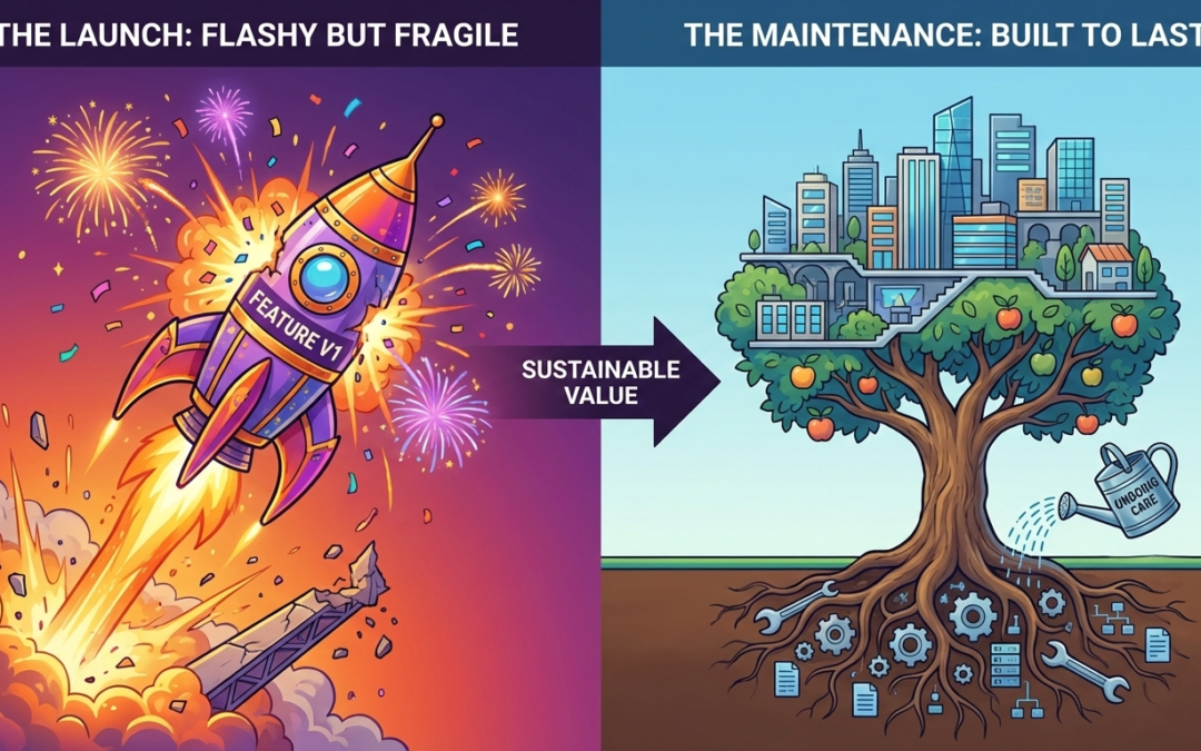 The Launch is a Lie: Why Long-Term Maintenance Matters More Than Day One Features