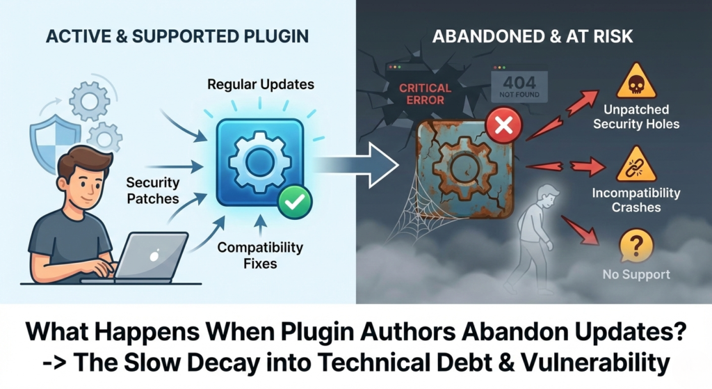 The Zombie in Your Dashboard: What Happens When a WordPress Plugin Is Abandoned?