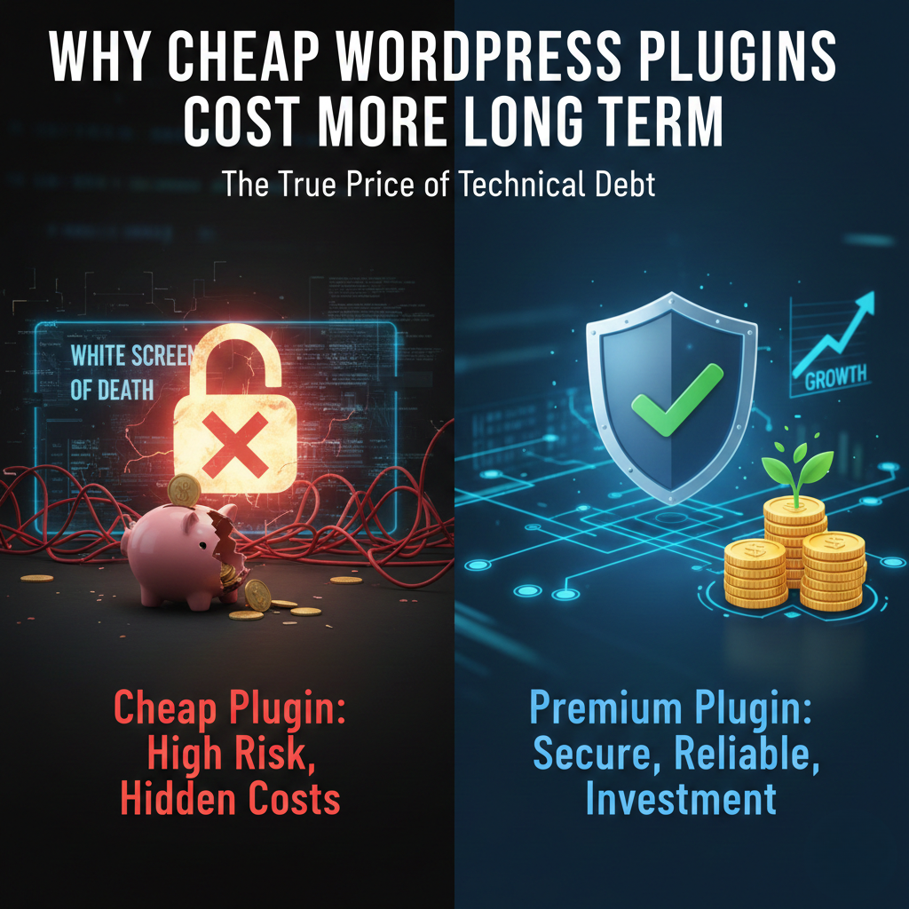 Why cheap WordPress plugins often cost more long term